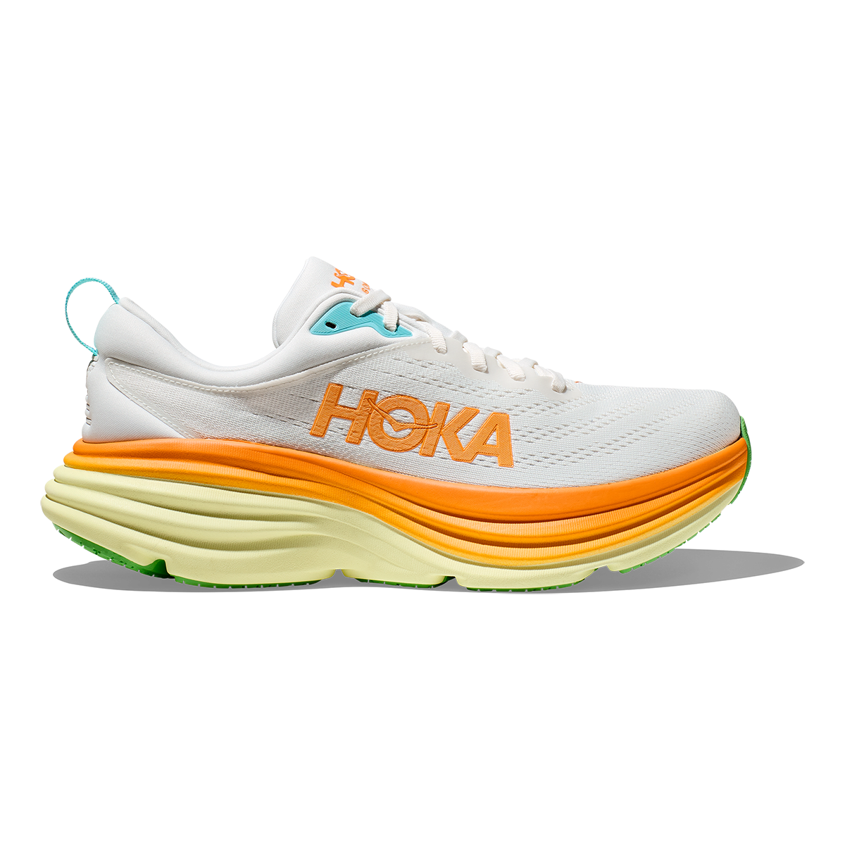 Hoka Bondi 8 - Blanc de Blanc - Solar Flare