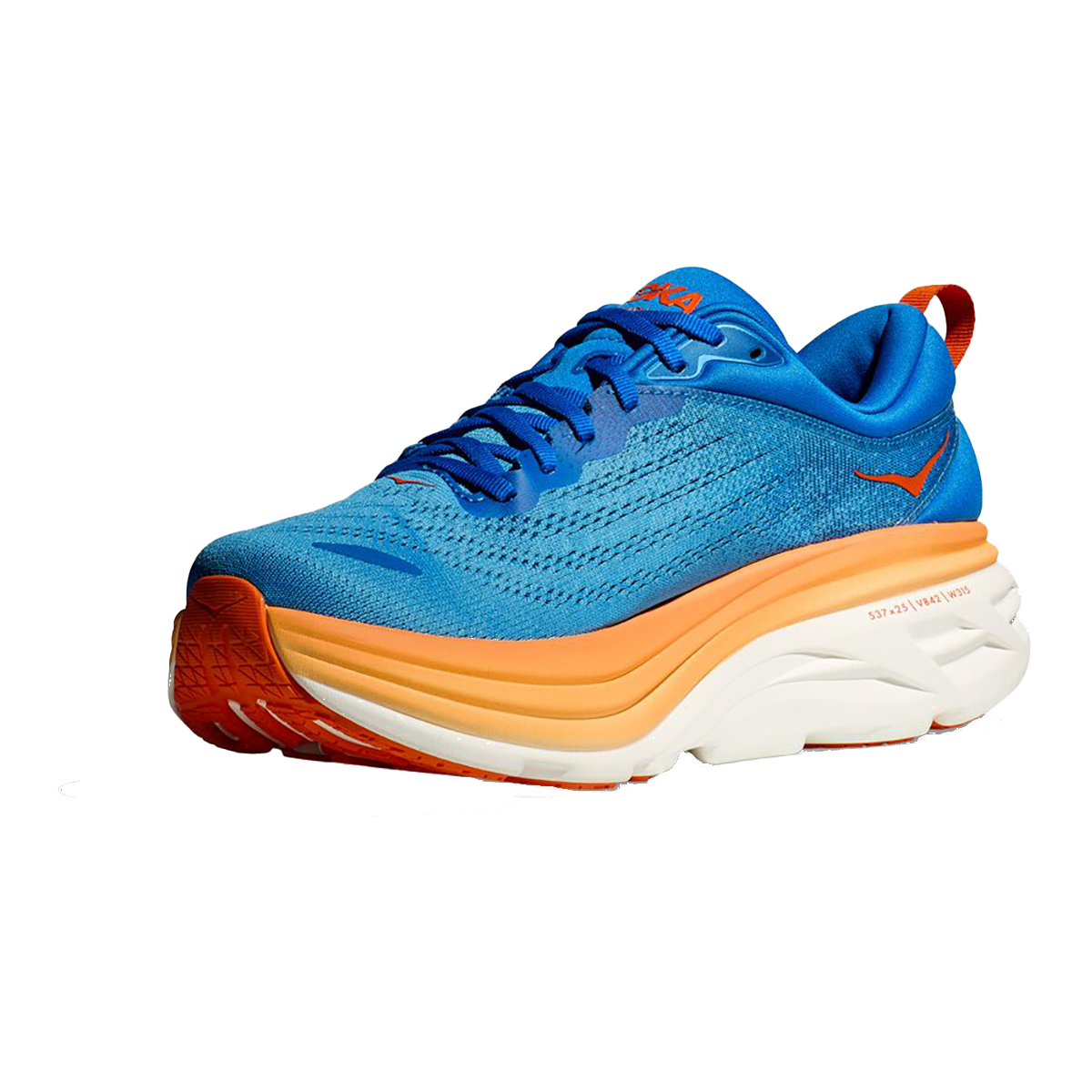 Hoka Bondi 8 - Coastal Sky - Vibrant Orange