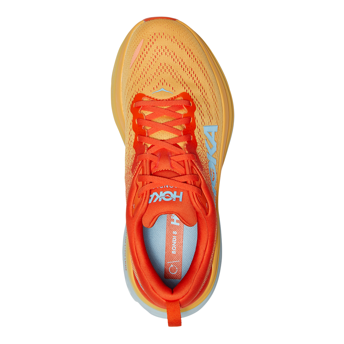 Hoka Bondi 8 - Puffin's Bill - Amber Yellow