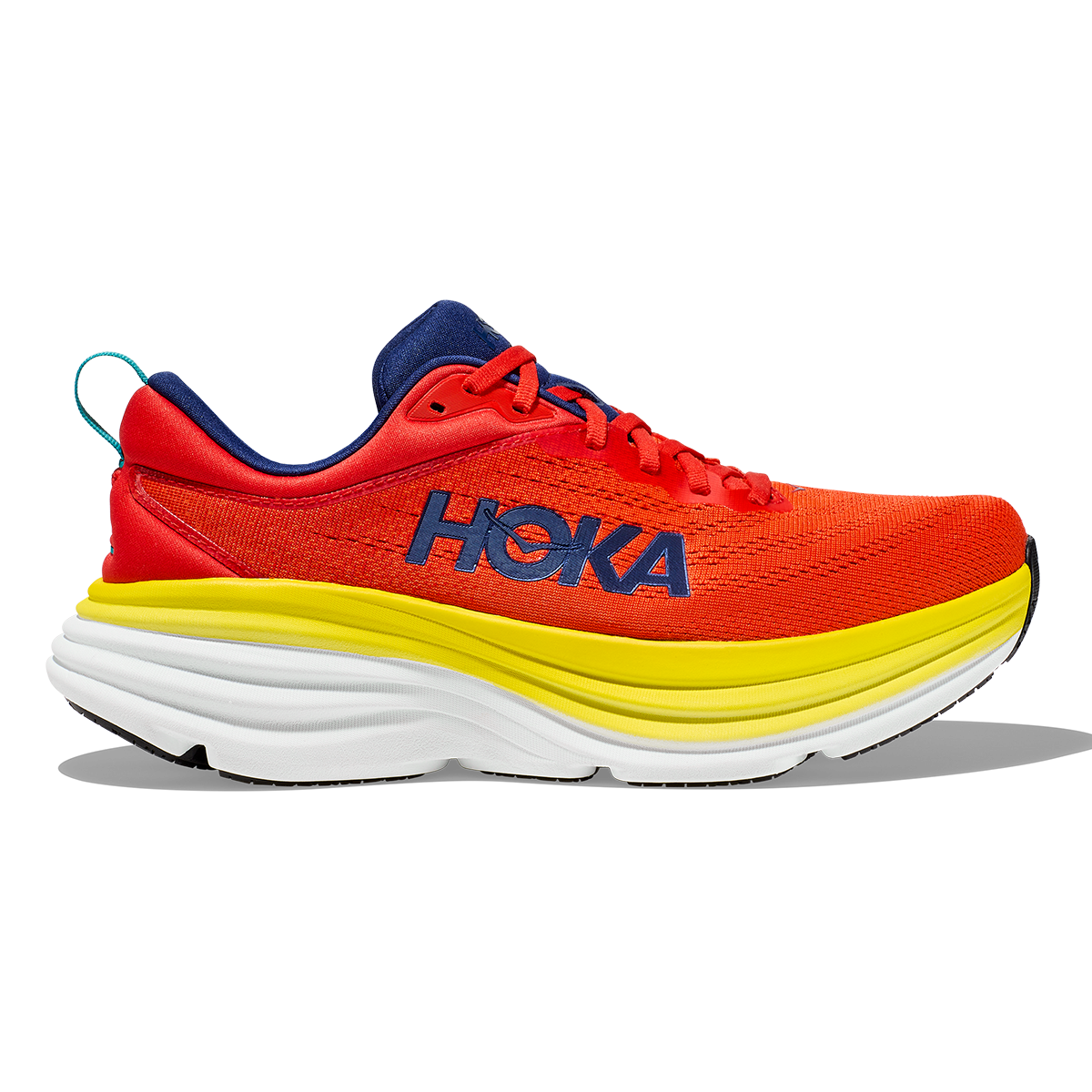 Hoka Bondi 8 - Red Alert - Flame