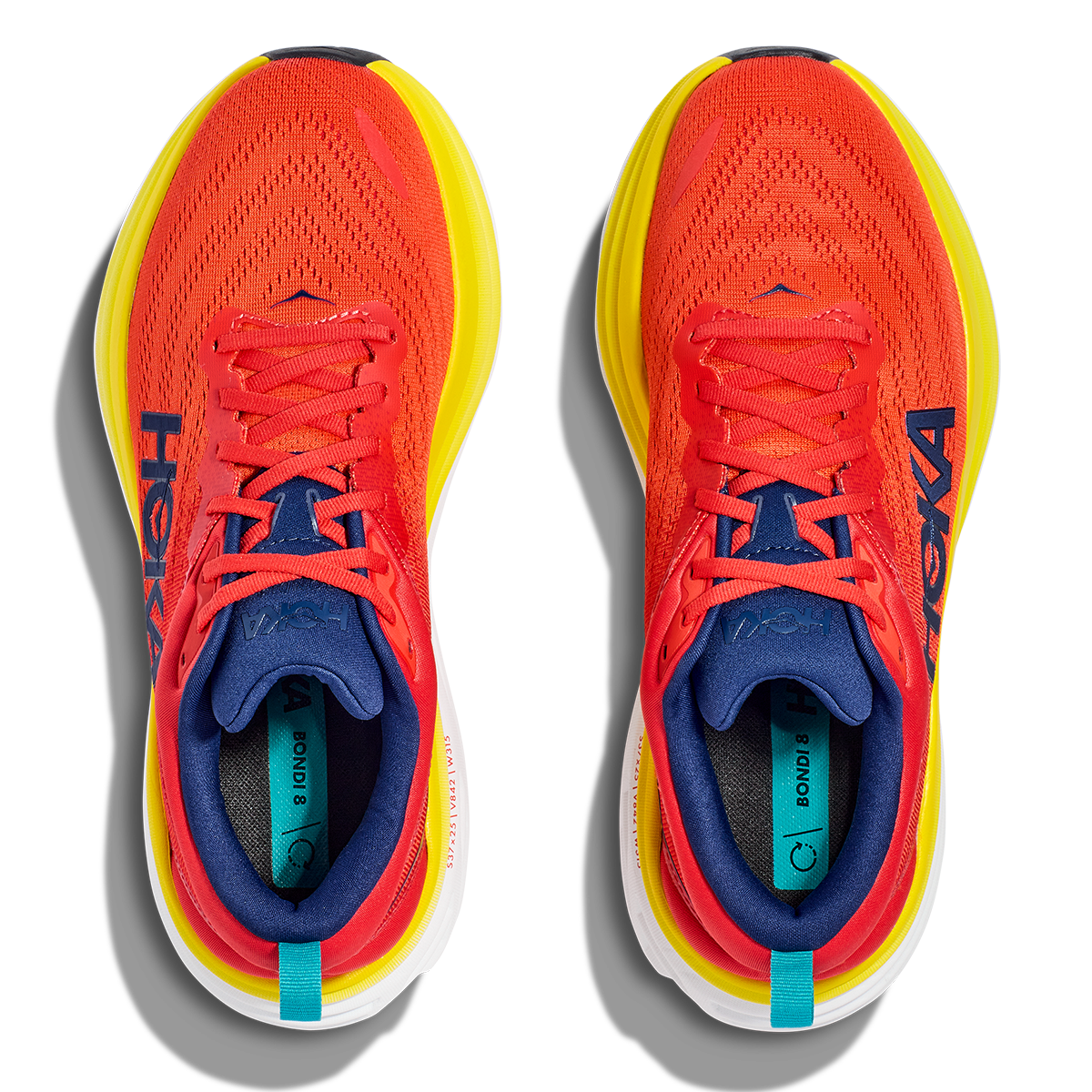 Hoka Bondi 8 - Red Alert - Flame