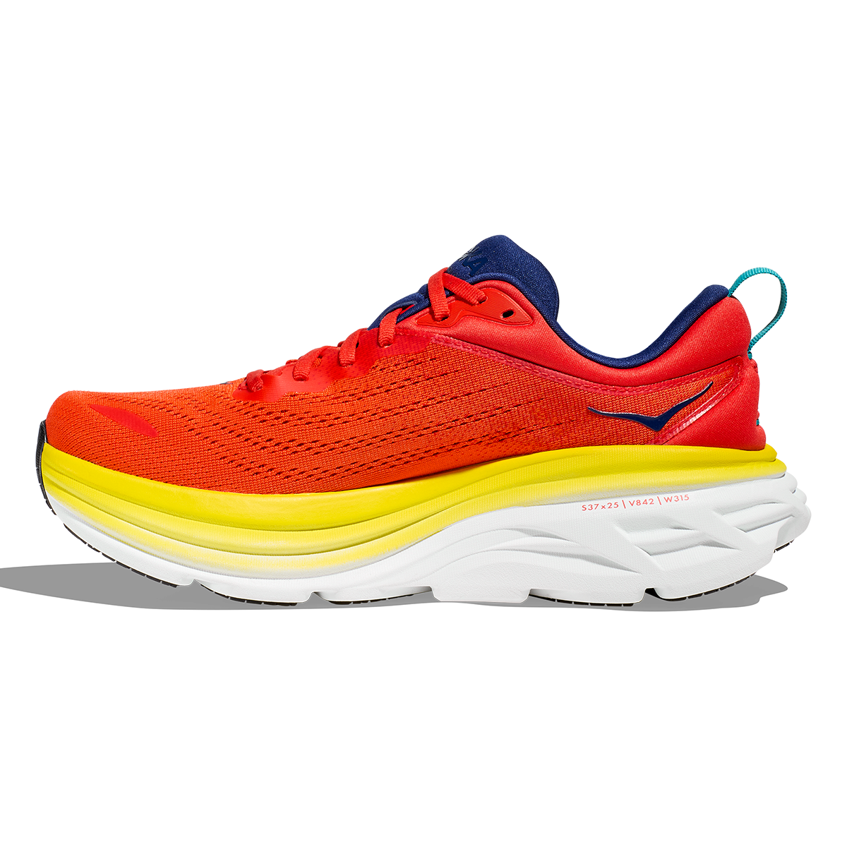 Hoka Bondi 8 - Red Alert - Flame