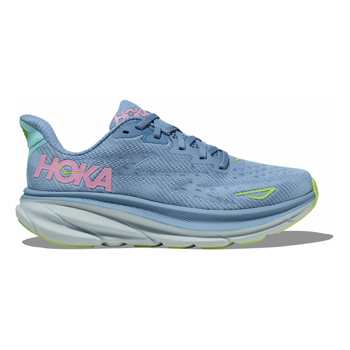 Hoka Clifton 9 Lettuce Solar Flare Fit2Run