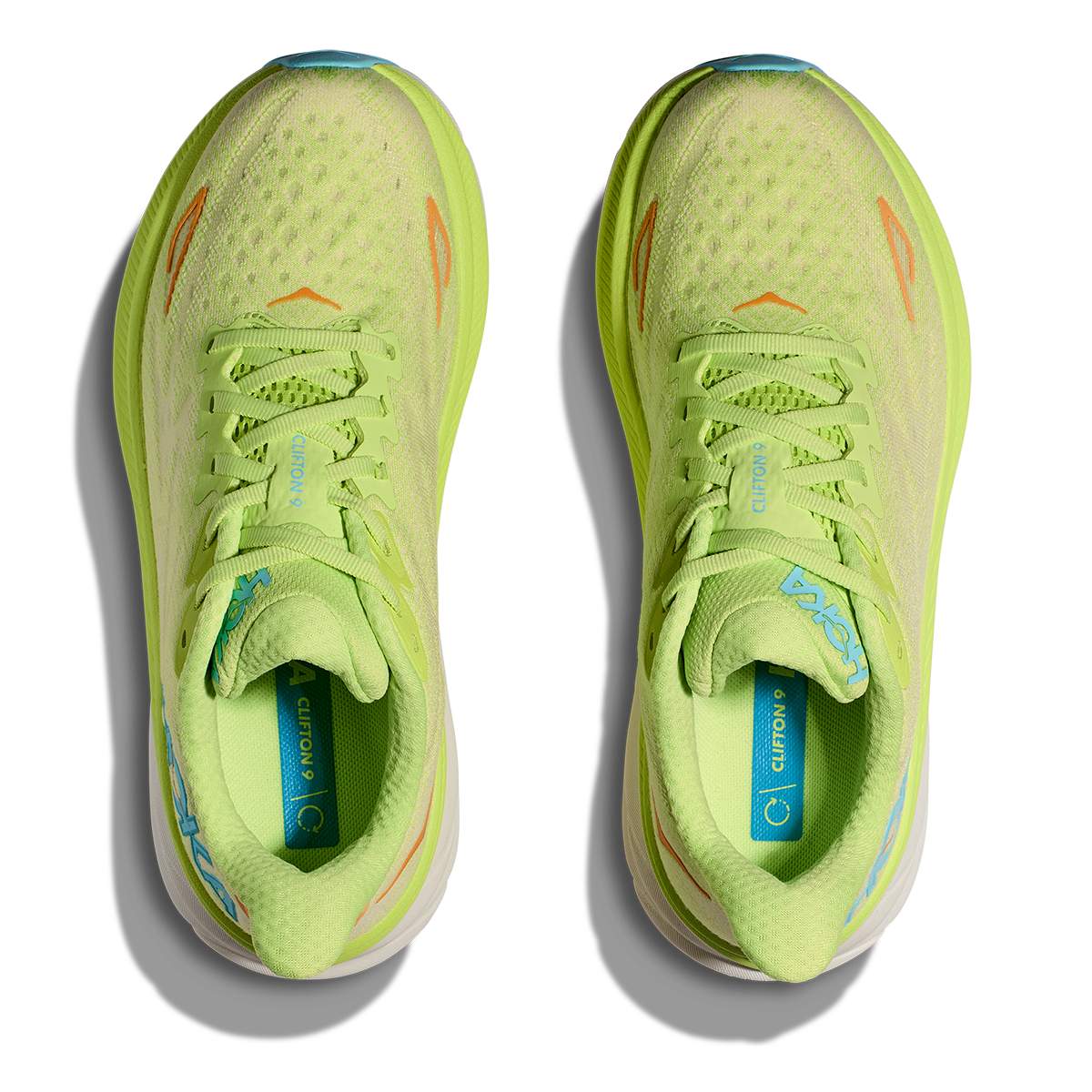 Hoka Clifton 9 - Lettuce - Solar Flare