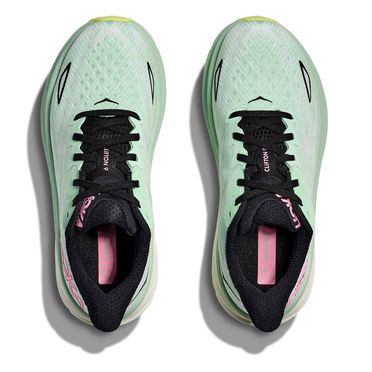 Hoka Clifton 9 - Mint Fluorite - Snow Melt