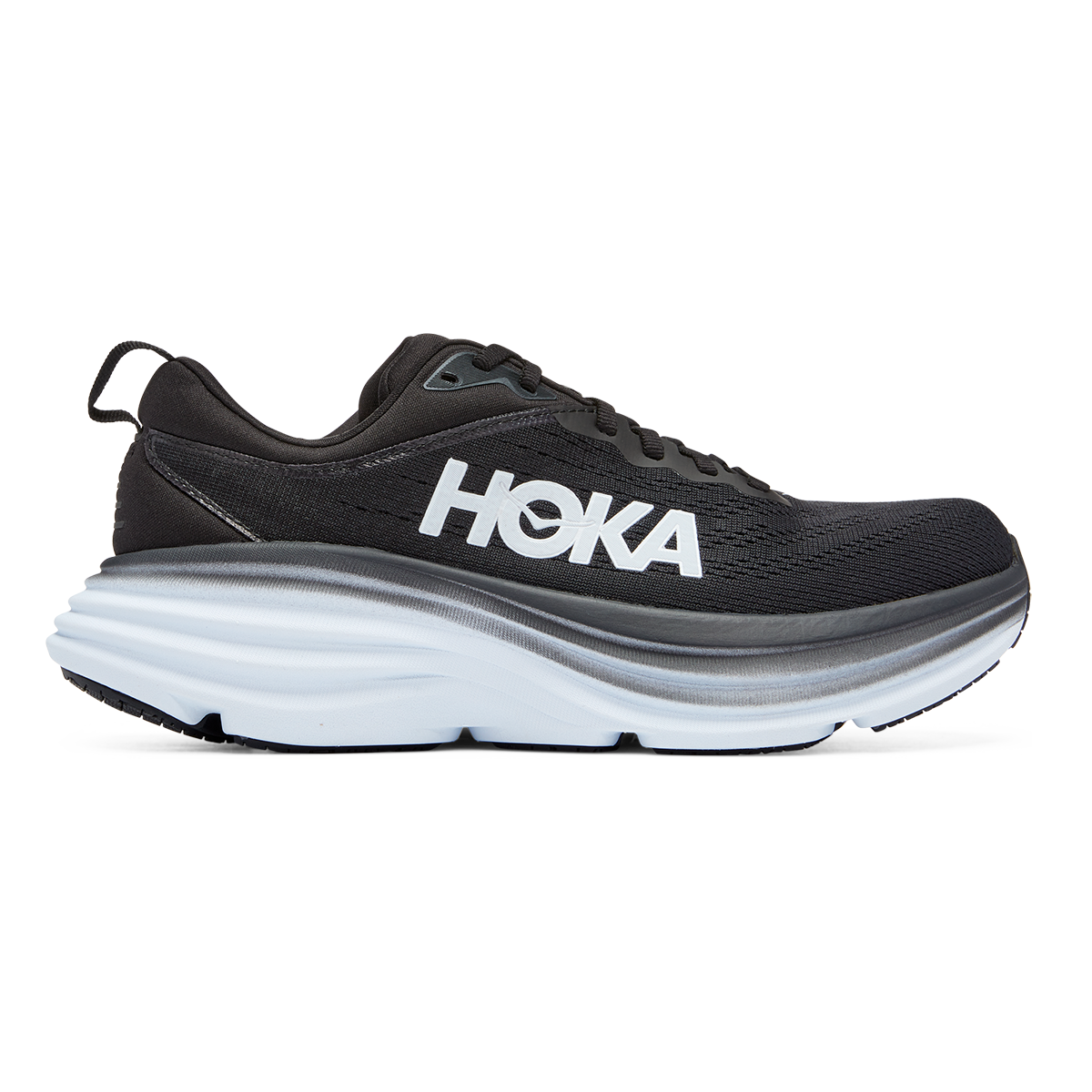 Hoka Bondi 8 - Black - White