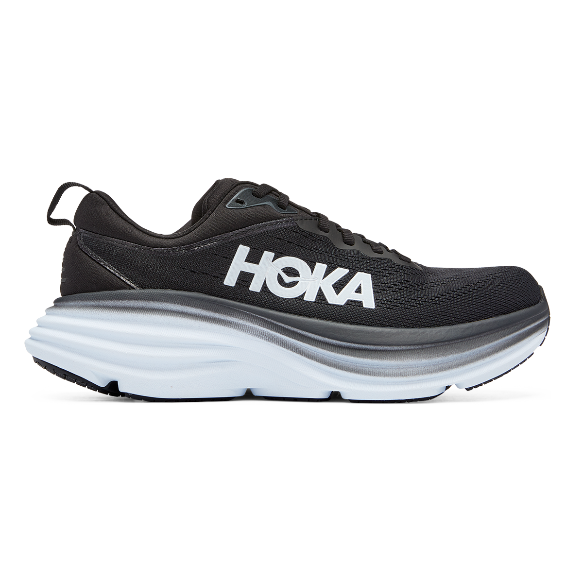 Hoka Bondi 8 - Black - White