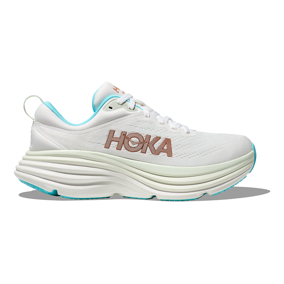 Hoka Bondi 8 - Frost - Rose Gold