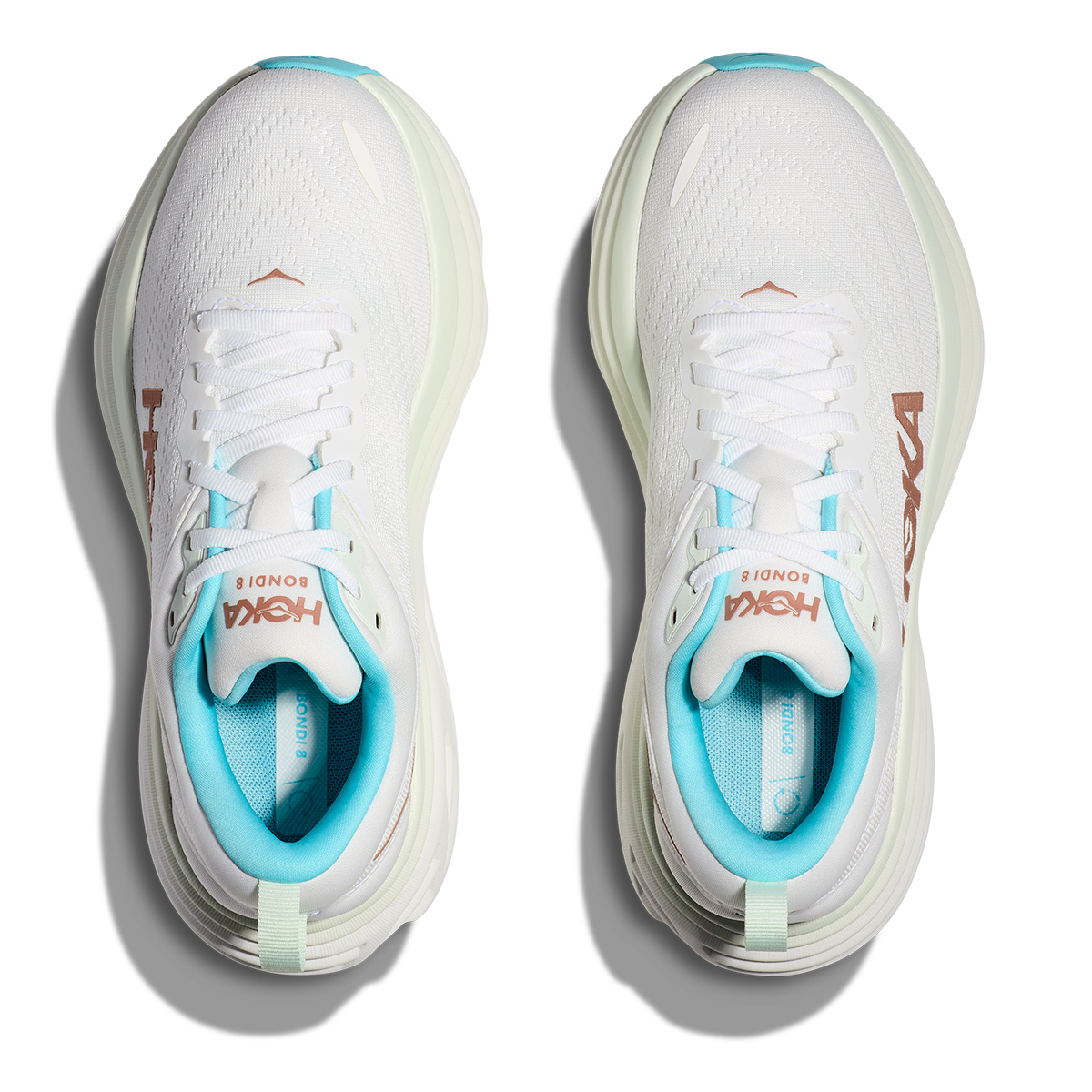 Hoka Bondi 8 - Frost - Rose Gold