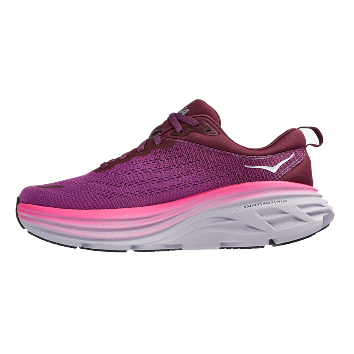 Hoka Bondi 8 - Beautyberry - Grape Wine