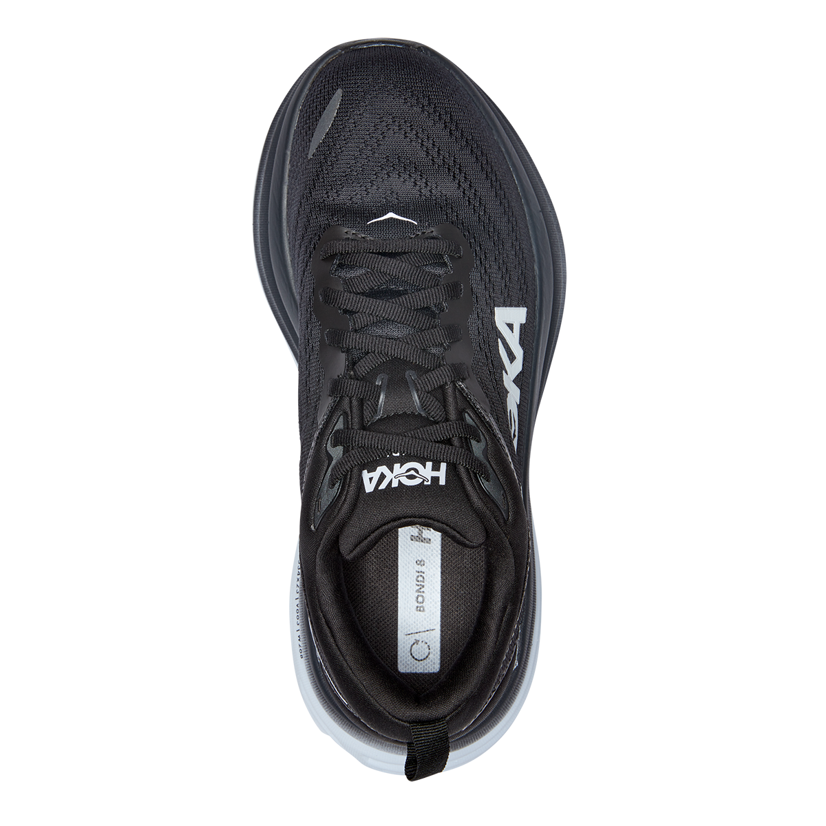 Hoka Bondi 8 - Black - White