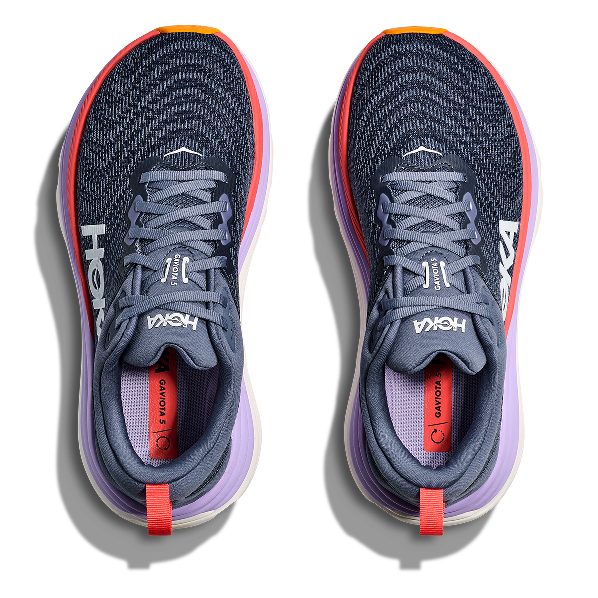 Hoka Gaviota 5 - Anchor - Grapefruit