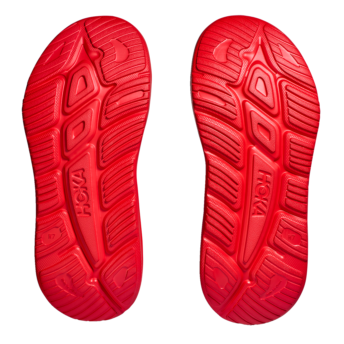 Hoka Ora Recovery Slide 3 - Bellwhether Blue - Red Alert