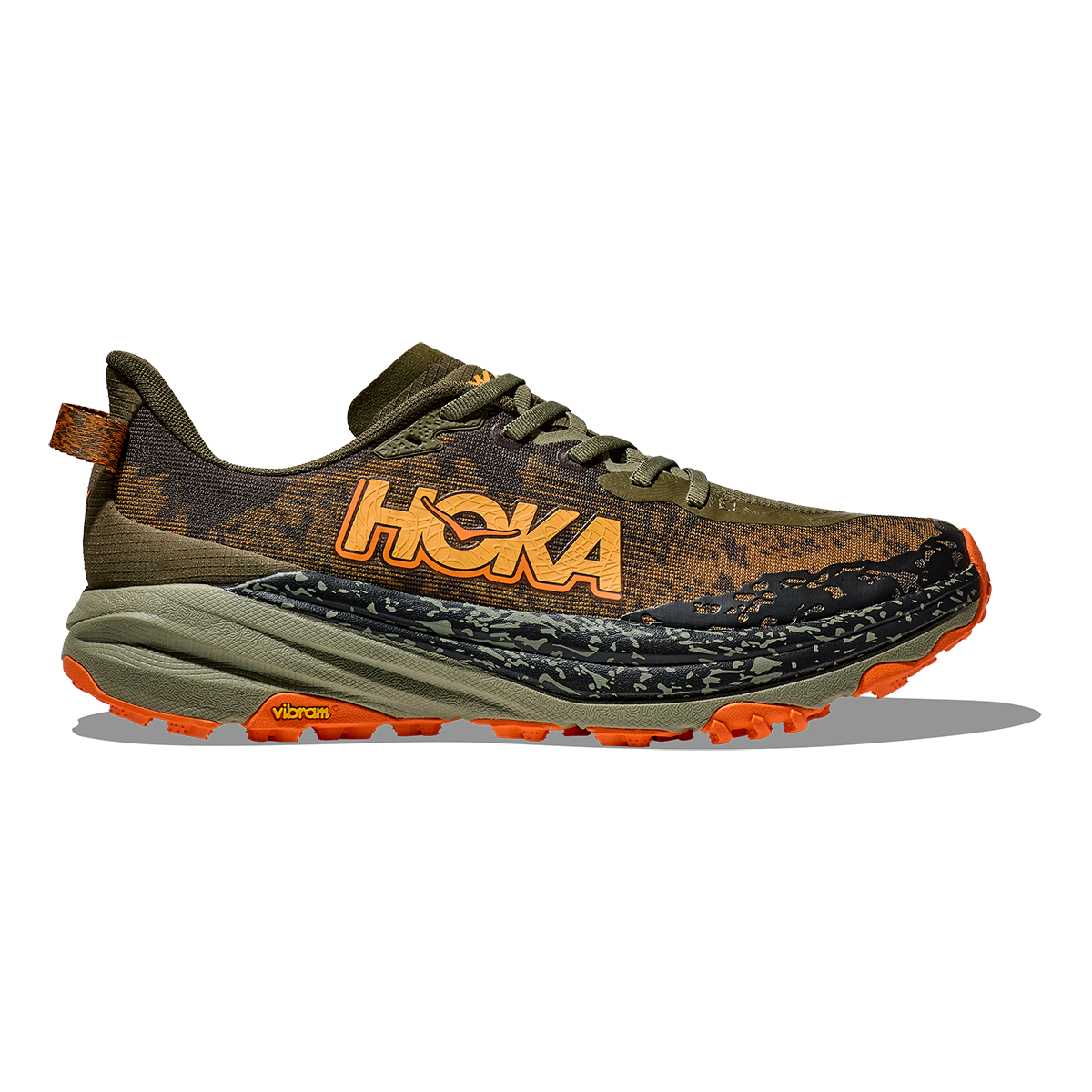 Hoka Speedgoat 6 - Antique Olive - Squash