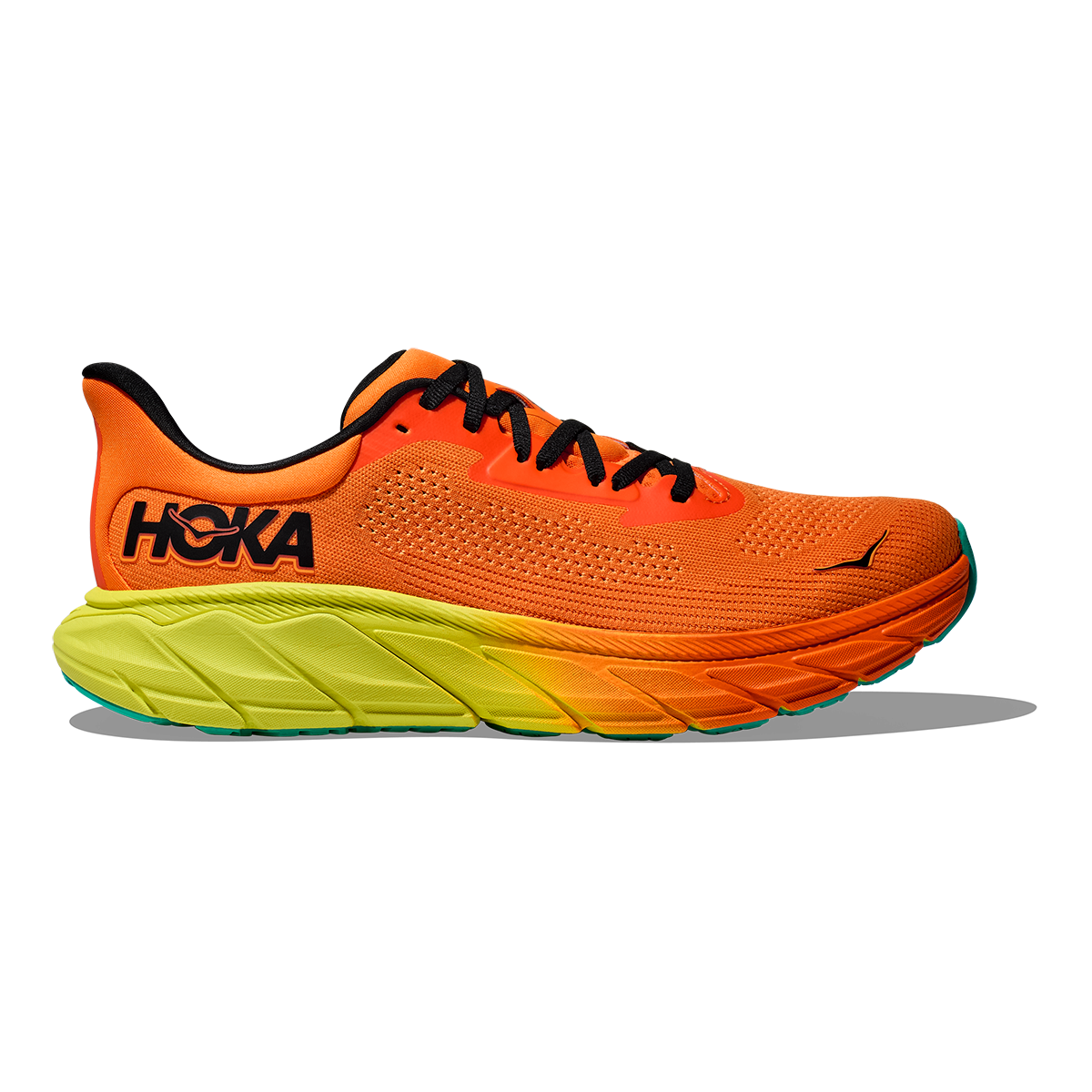 Hoka Arahi 7 - Electric Tangerine - Black