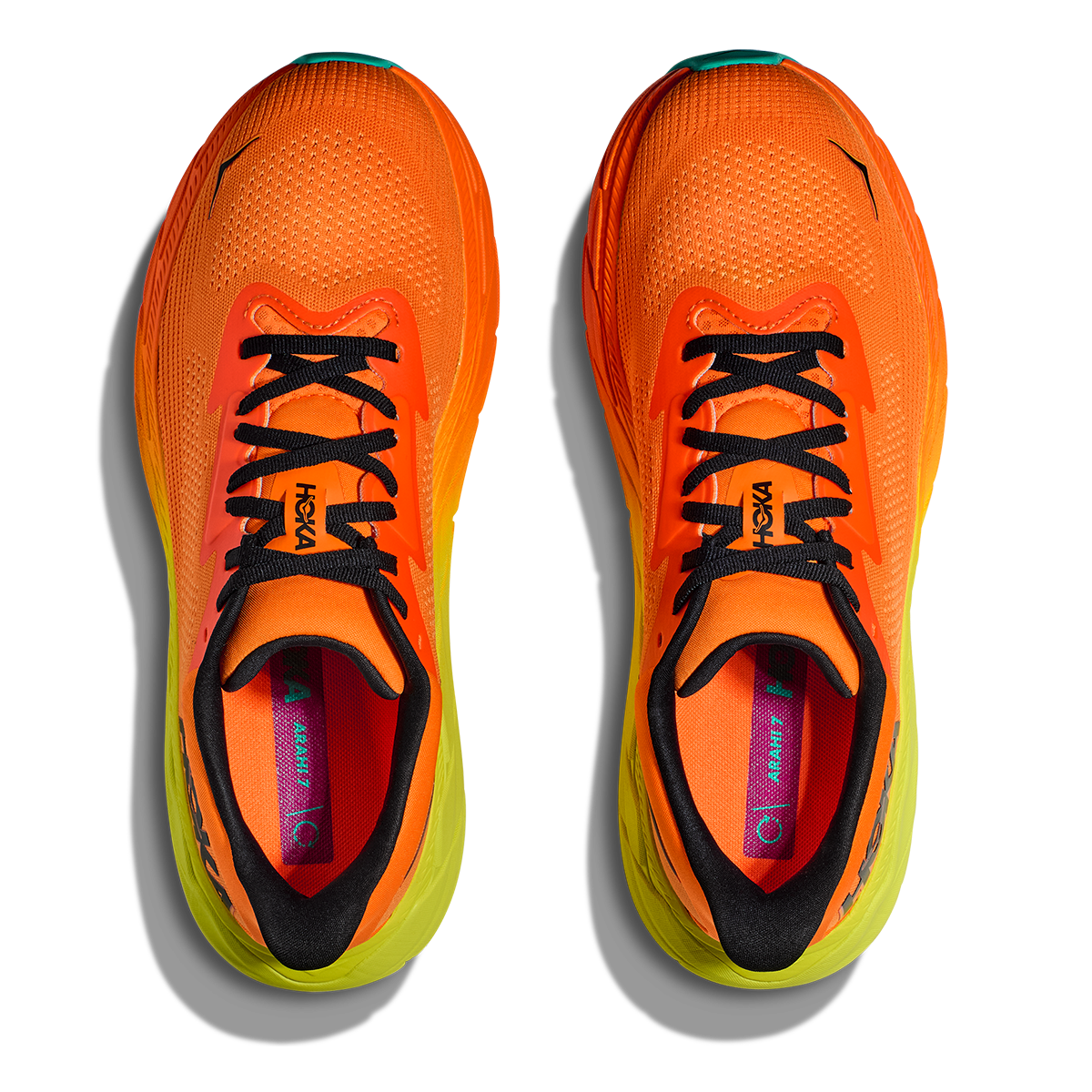 Hoka Arahi 7 - Electric Tangerine - Black