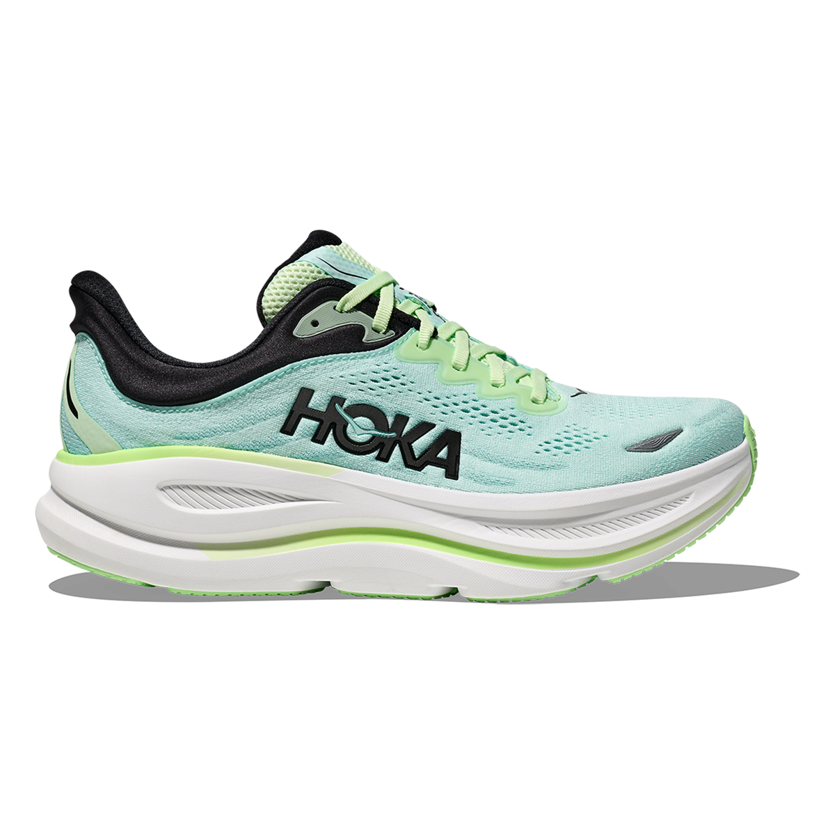 Hoka Bondi 9 Luna Moth - Blue Spark