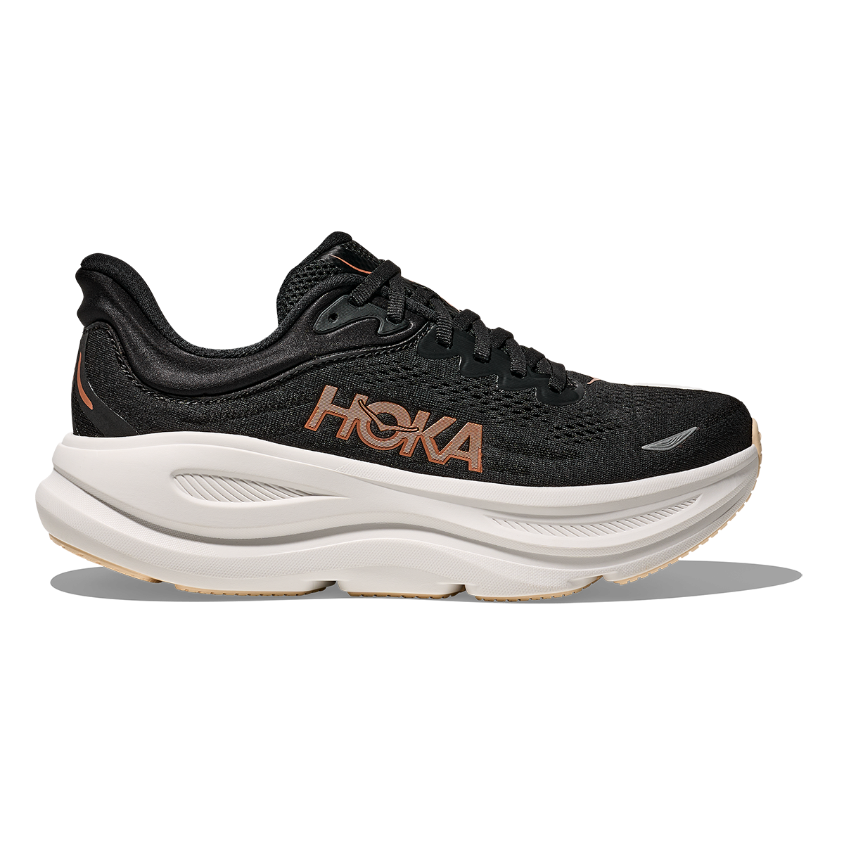 Hoka Bondi 9 Black - Rose Gold