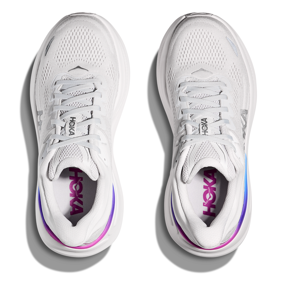 Hoka Bondi 9 Cosmic Grey - White