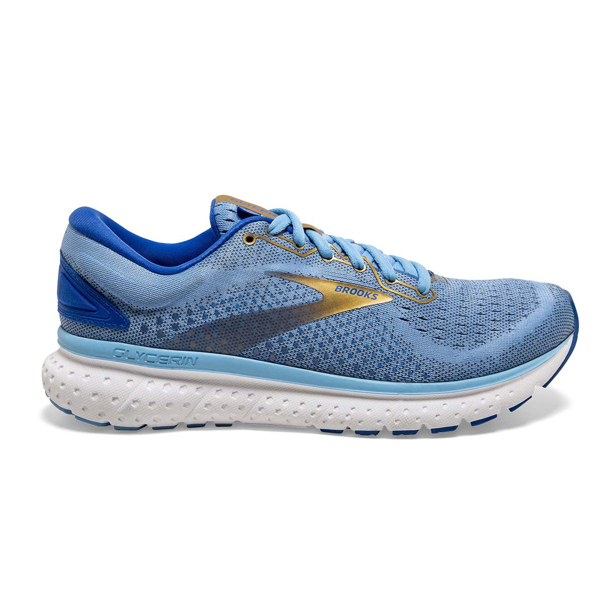 Brooks Glycerin 18 - Cornflower - Blue - Gold