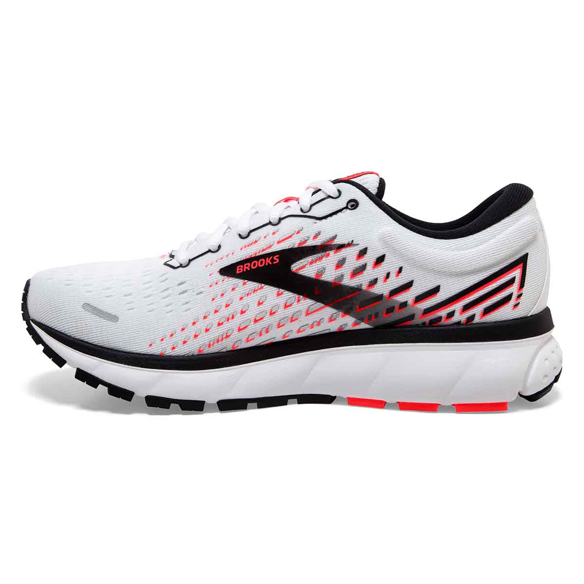 Brooks Ghost 13 - White - Pink - Black