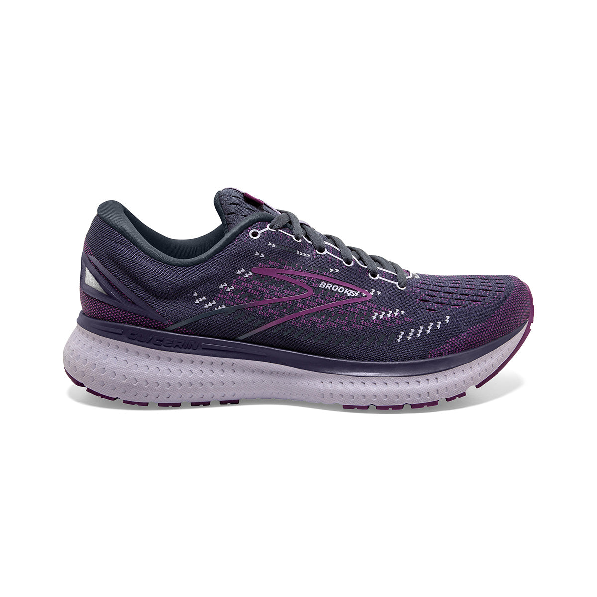 11 Brooks Glycerin 19 deals Black Ombré Purple Running Shoes 1203431B074 Womens 11 GUC