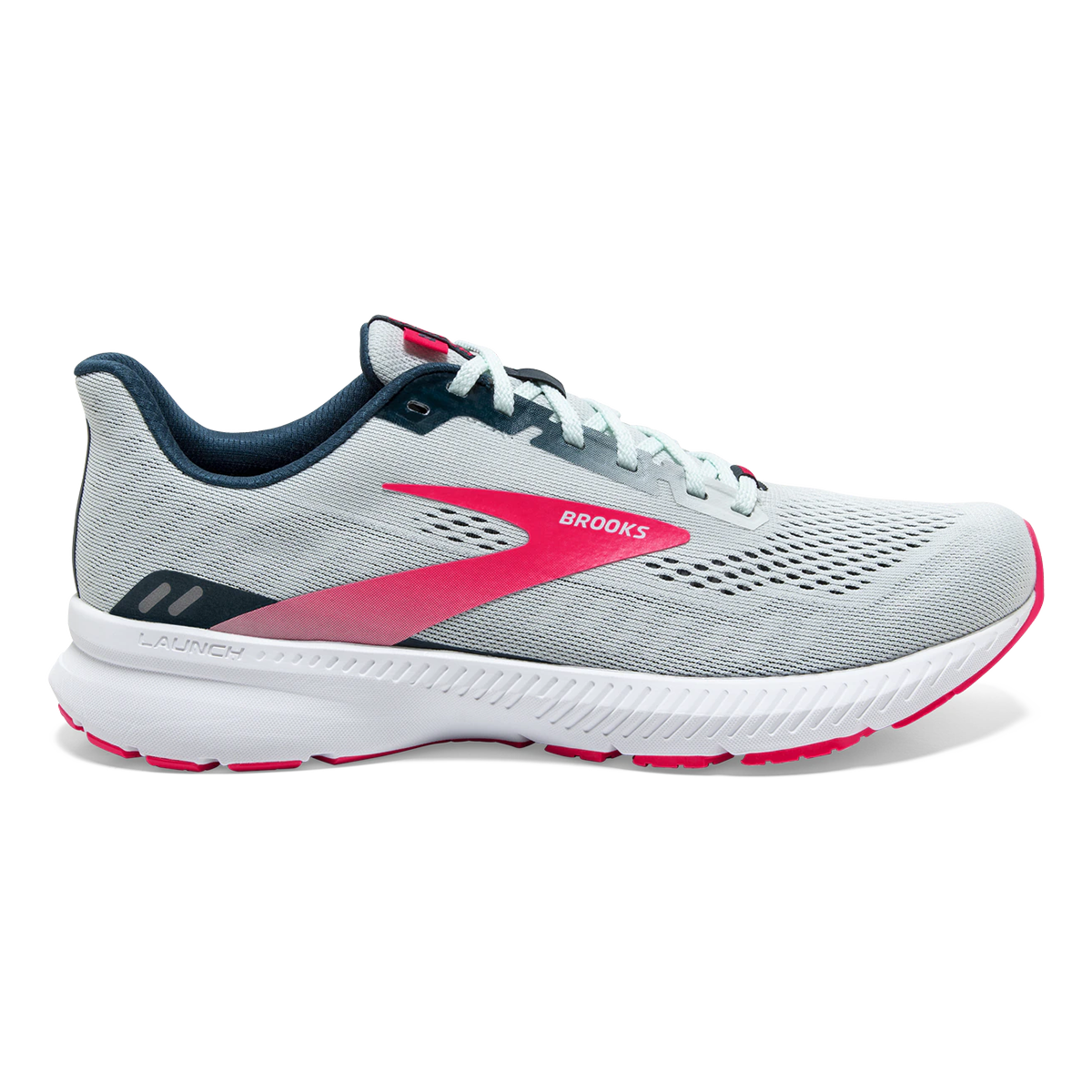 Brooks Launch 8 - Ice Flow - Navy - Pink