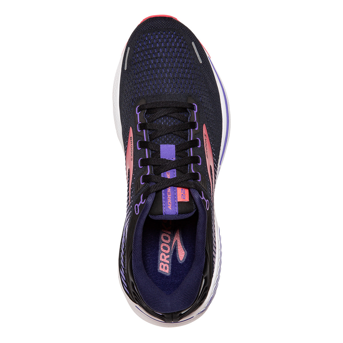 Brooks adrenaline GTS 20 black newest purple size 5