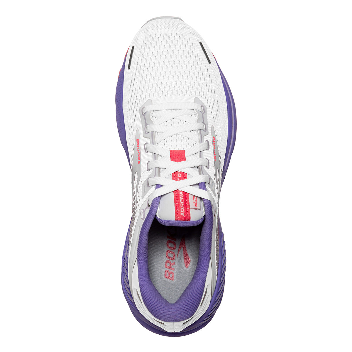 Brooks Adrenaline GTS 22 - White - Coral - Purple