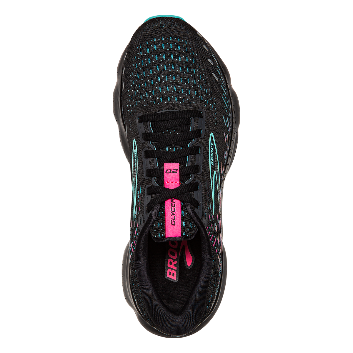 Brooks Glycerin 20 - Black - Blue Light - Pink