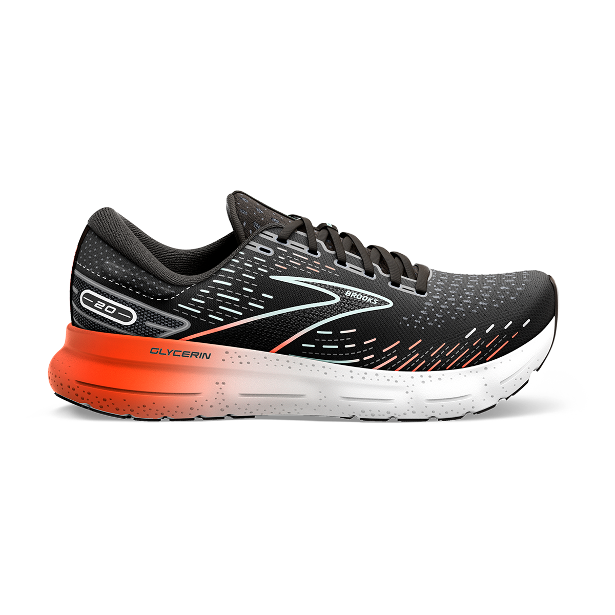 Brooks Glycerin 20 - Black - Red - Opal