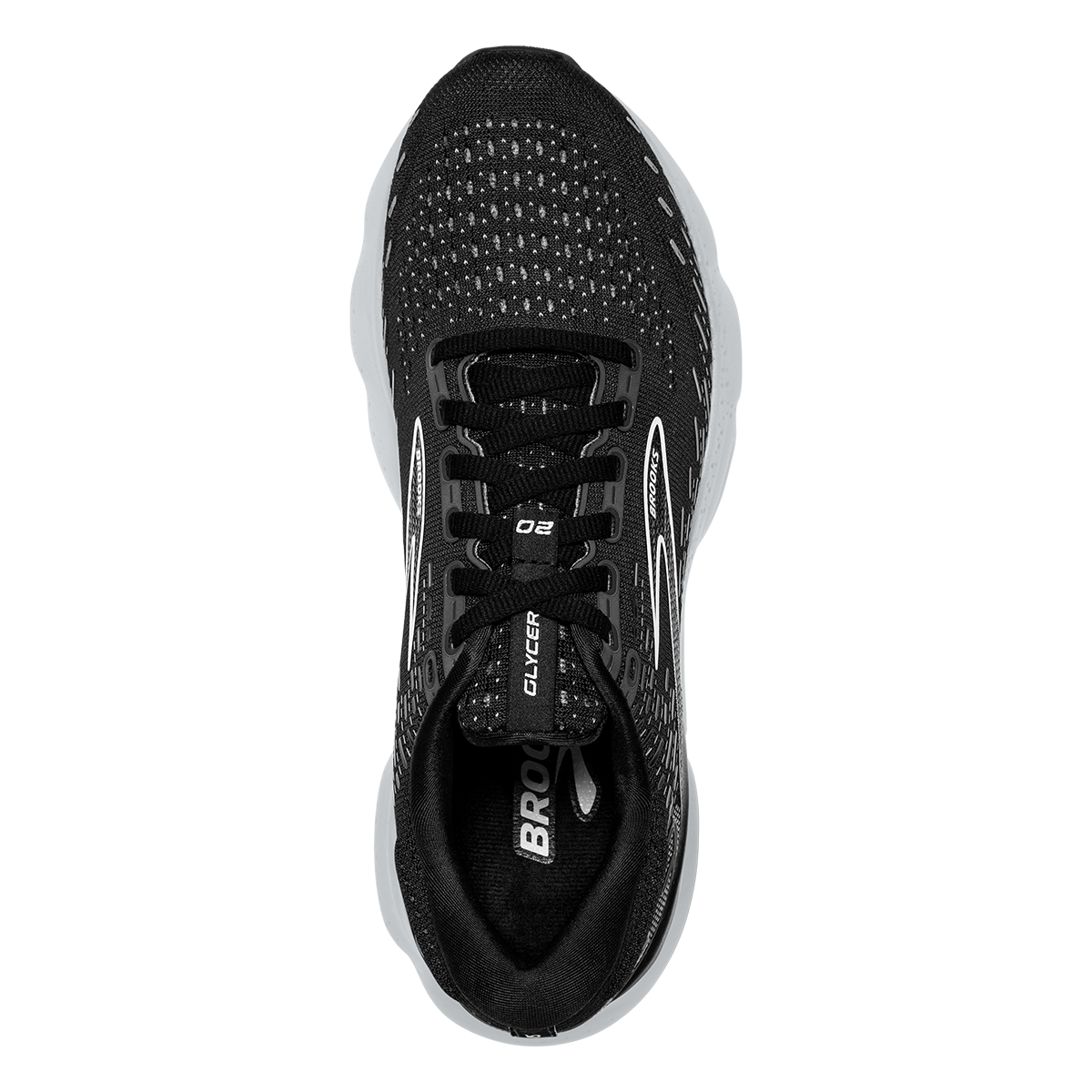 Brooks Glycerin 20 - Black - White - Alloy