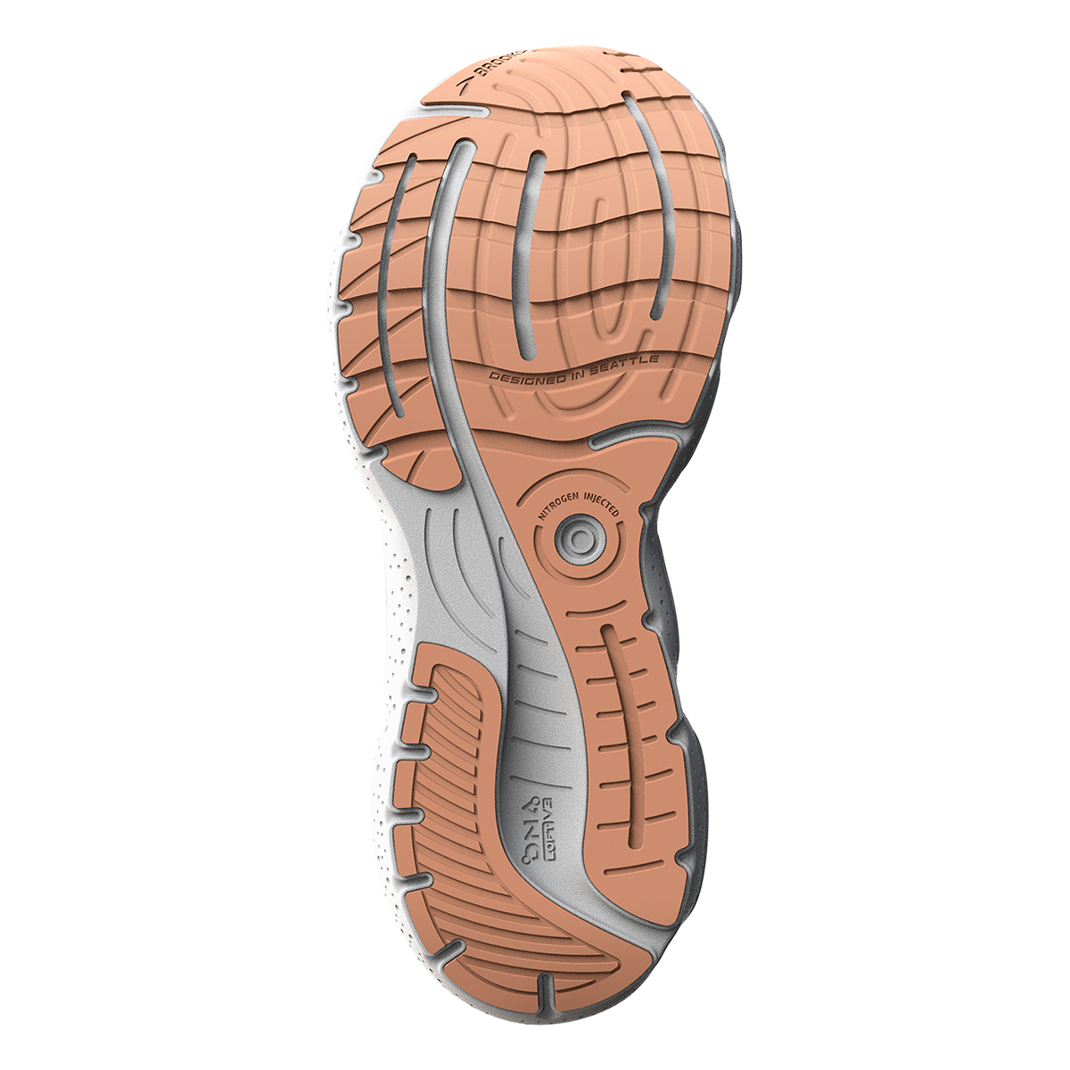 Brooks Glycerin 20 - White - Grey - Peach