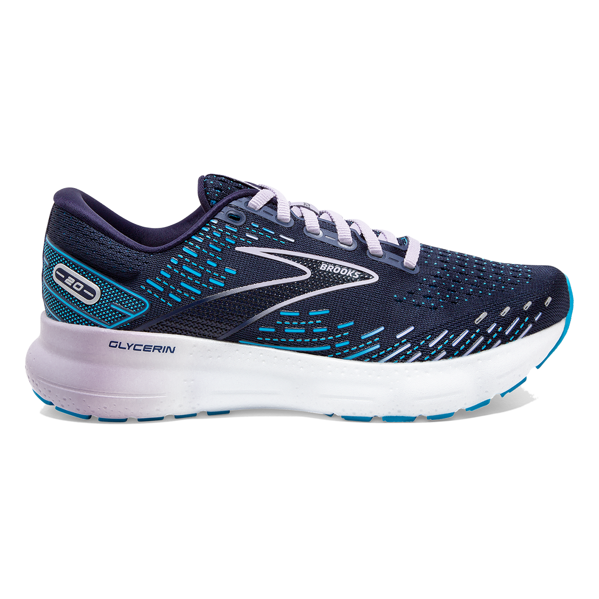 Brooks Glycerin 20 - Peacoat - Ocean - Pastel Lilac