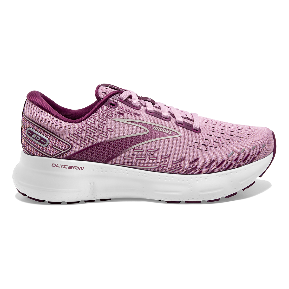 Brooks Glycerin 20 - Mauve - Grape Wine - Grey