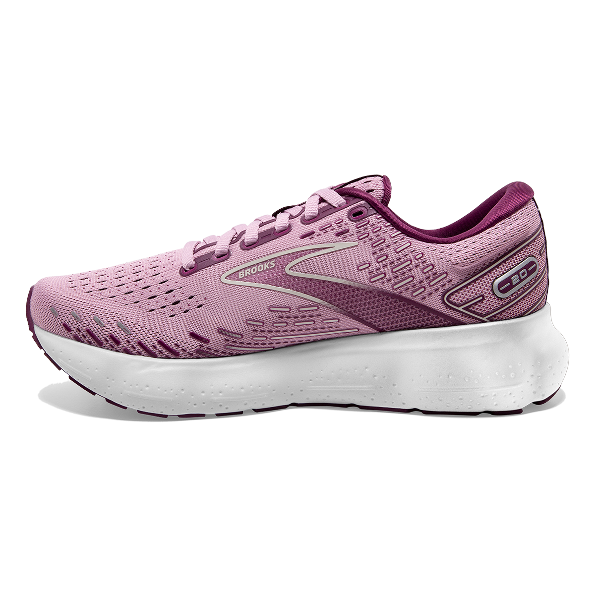 Brooks Glycerin 20 - Mauve - Grape Wine - Grey