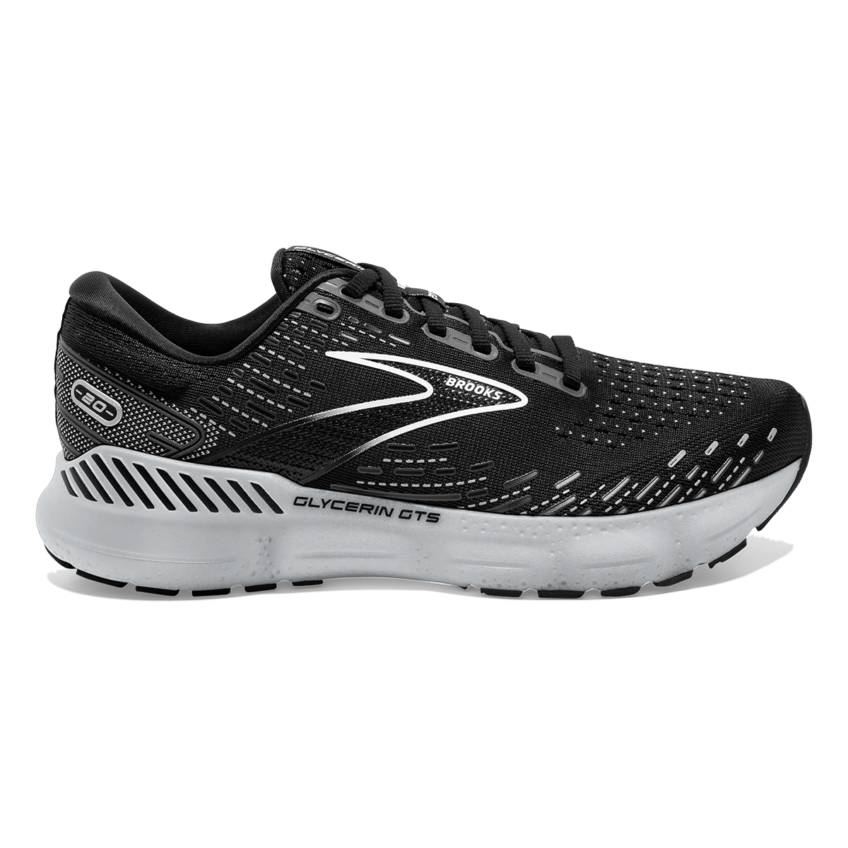 Brooks Glycerin GTS 20 - Black - White - Alloy