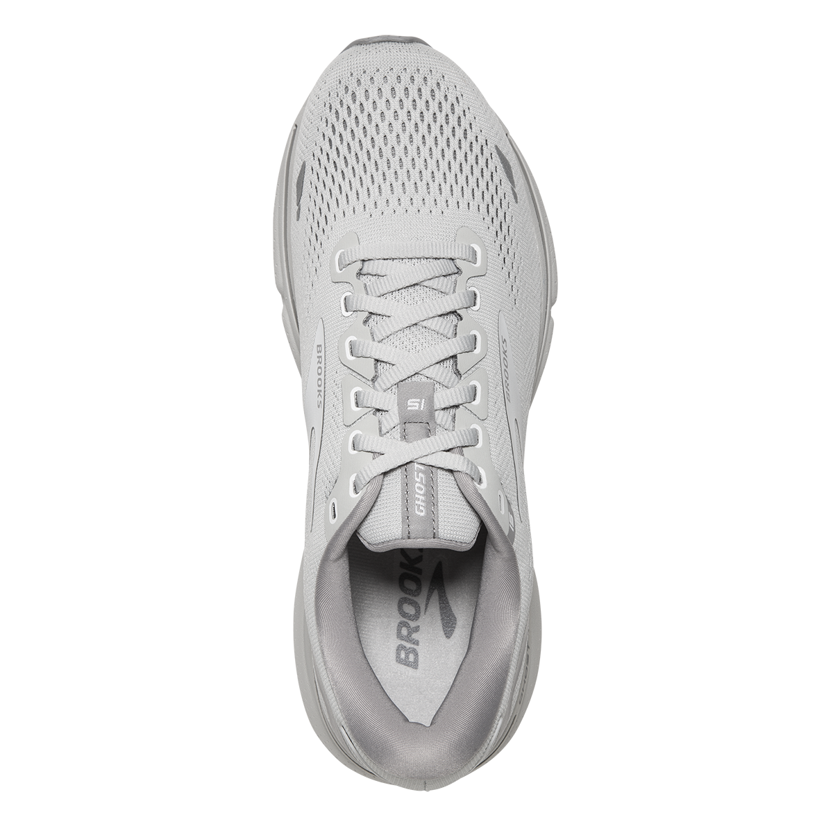 Brooks Ghost 15 - Oyster - Alloy - White