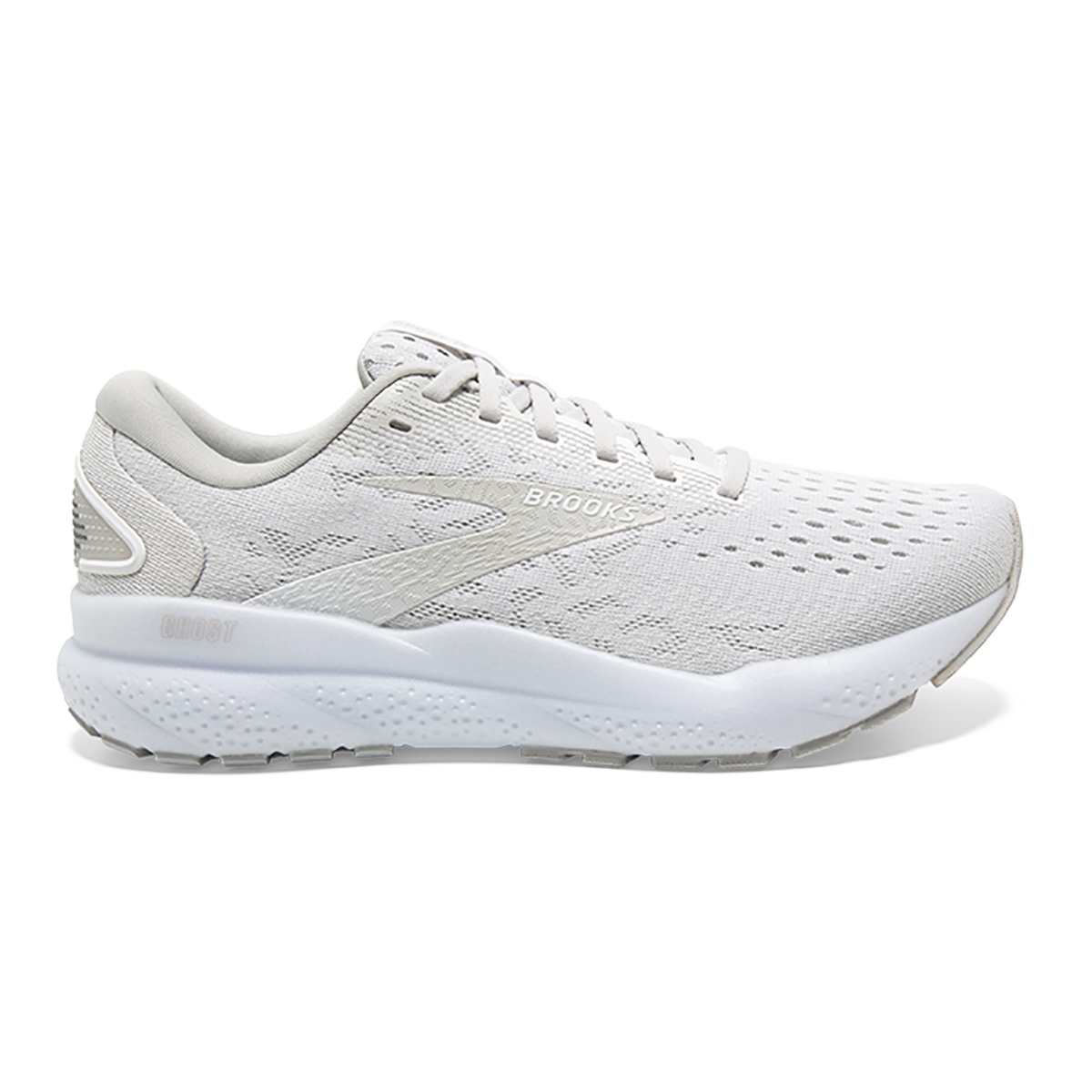 Brooks Ghost 16 - White - White - Grey