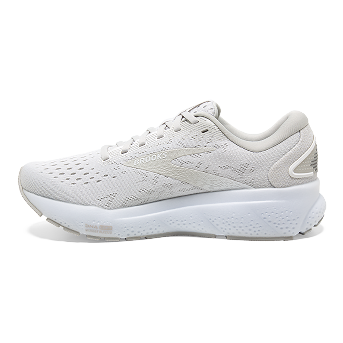 Brooks Ghost 16 - White - White - Grey