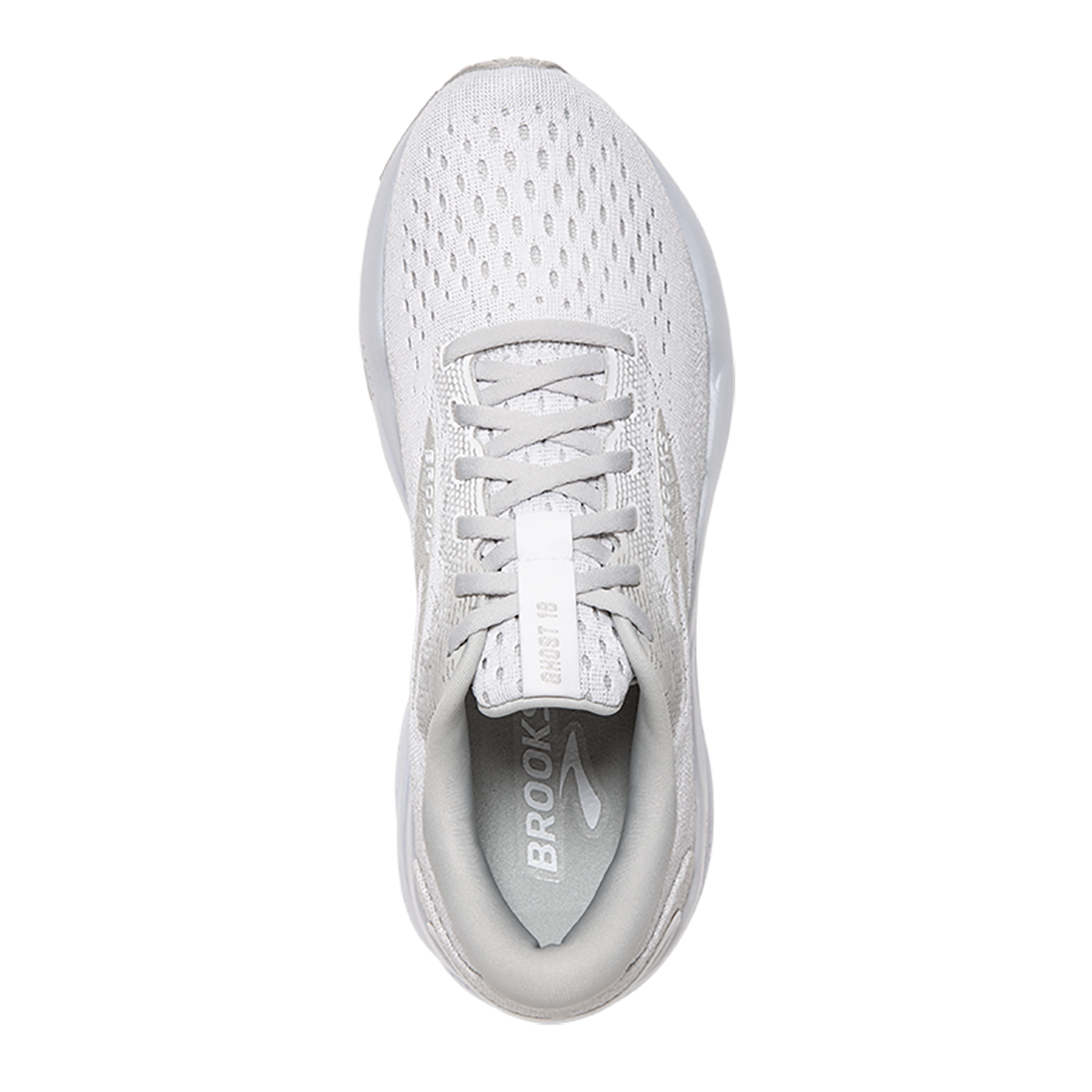 Brooks Ghost 16 - White - White - Grey