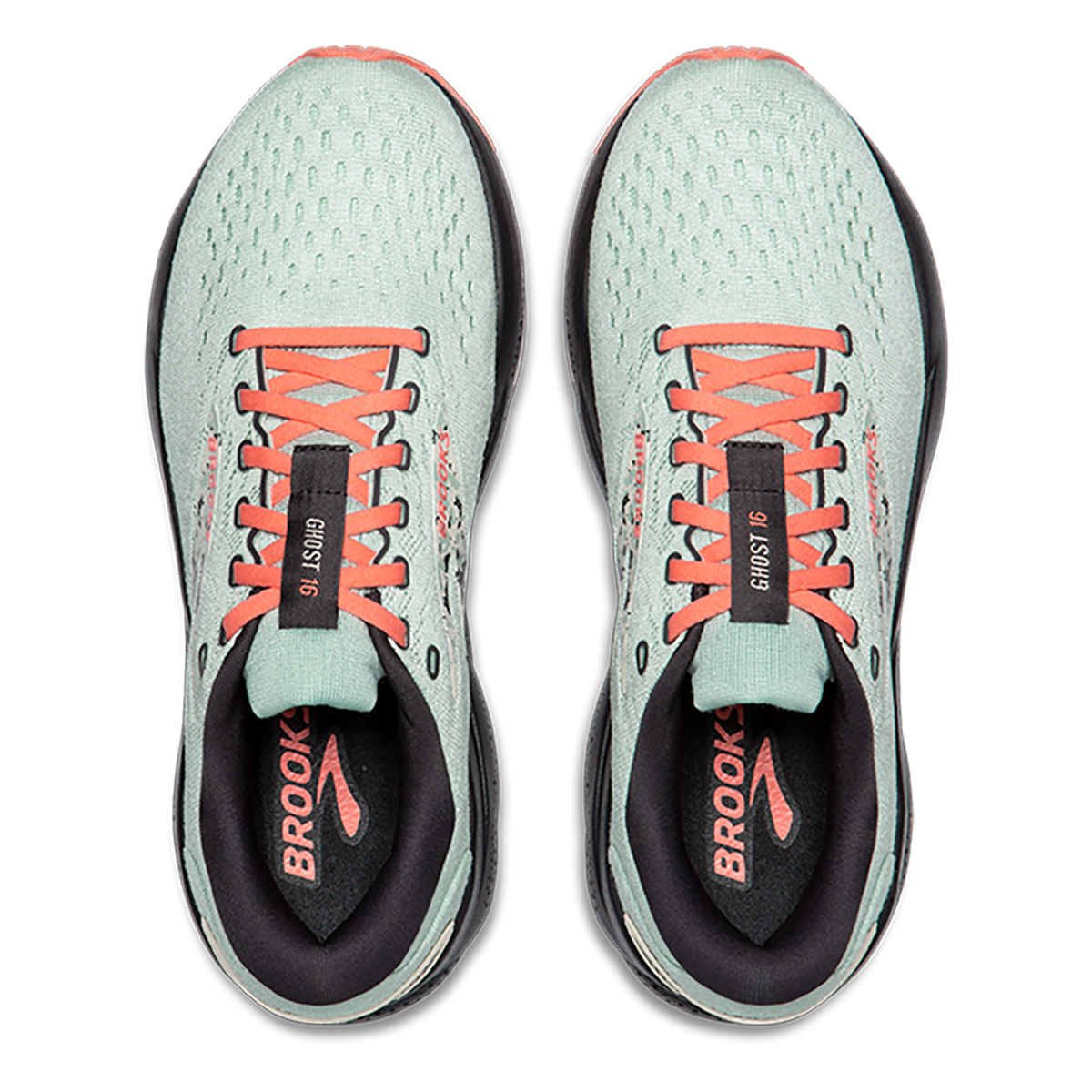 Brooks Ghost 16 - White - Amparo Blue - Limpet Shell