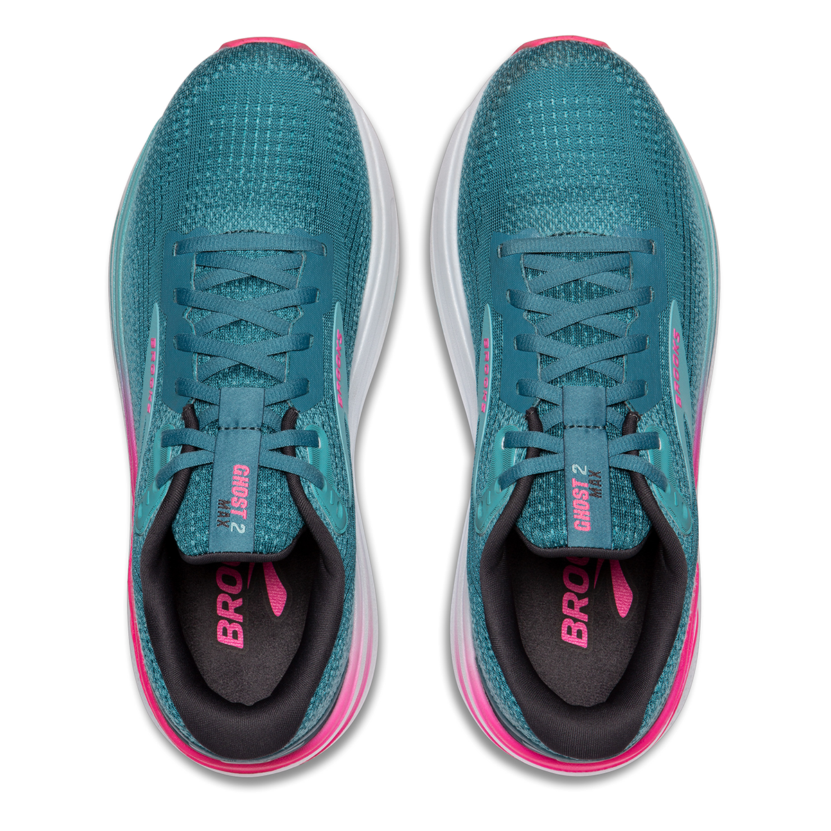 Brooks Ghost Max 2 - Storm Blue - Knockout Pink - Aqua