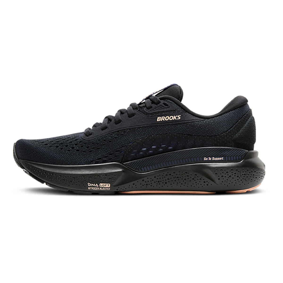 Brooks Adrenaline GTS 24 Black - Peacoat - Peach