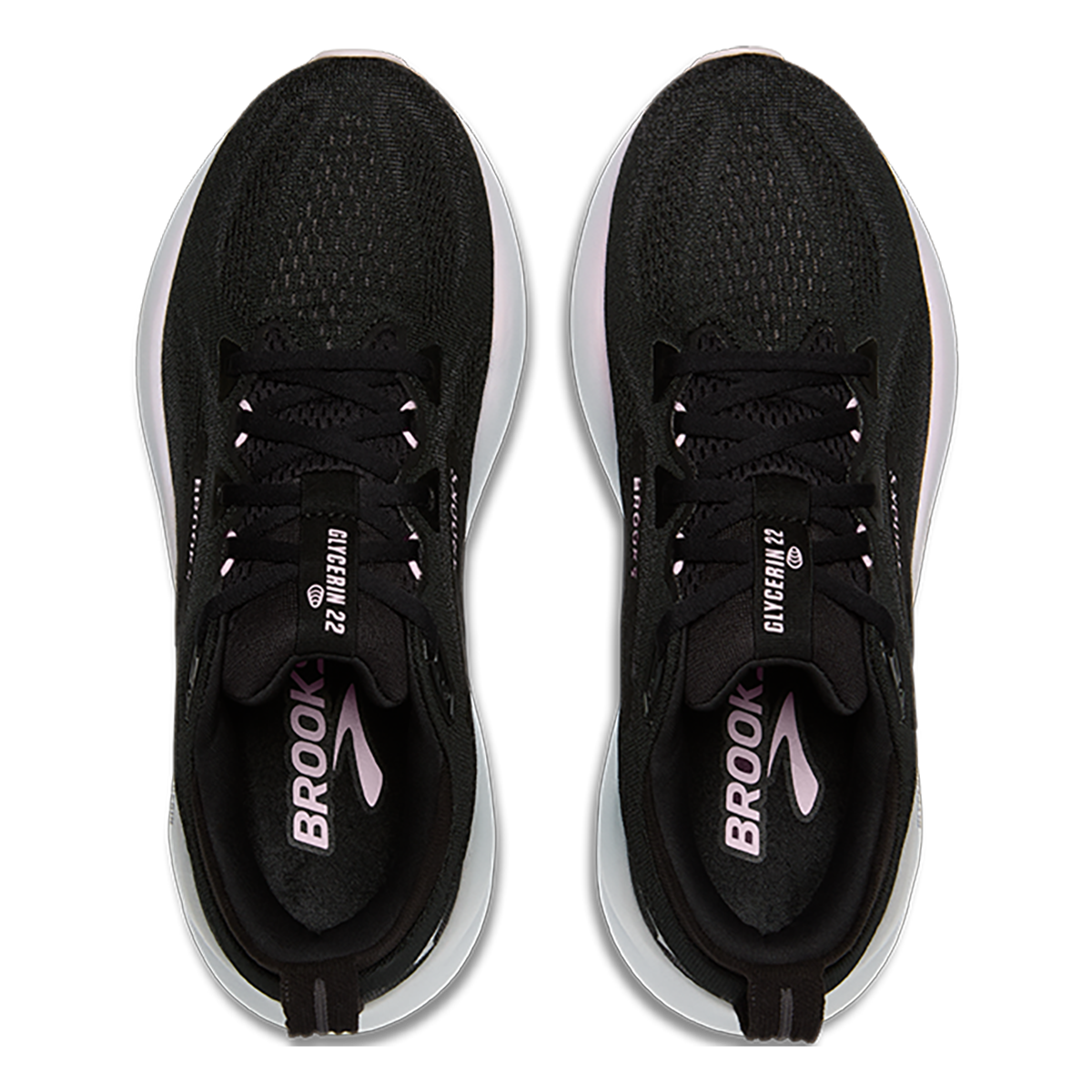 Brooks Glycerin 22 Black - Orchid Ice - White