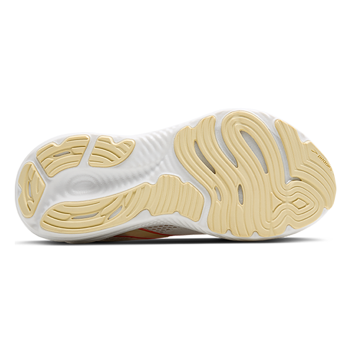 Brooks Glycerin 22 White - Almond Peach - Hot Coral