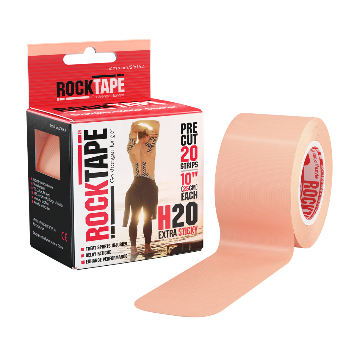 RockTape H2O Edge Precut 20 Count