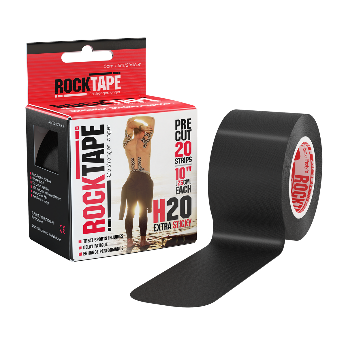 RockTape H2O Edge Precut 20 Count