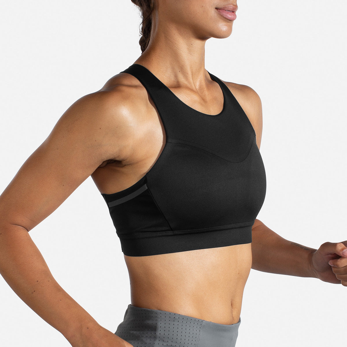 Brooks Drive 3 Pocket Run Bra - Black