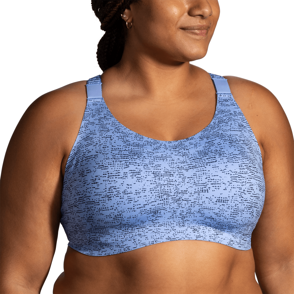 Brooks Dare Racerback Run Bra 2.0 - Blue Lavender Terrain Print